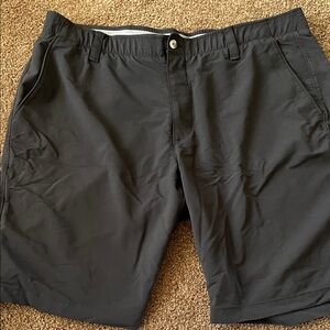 Under Armour Black Men's Flat-Front Athletic Shorts